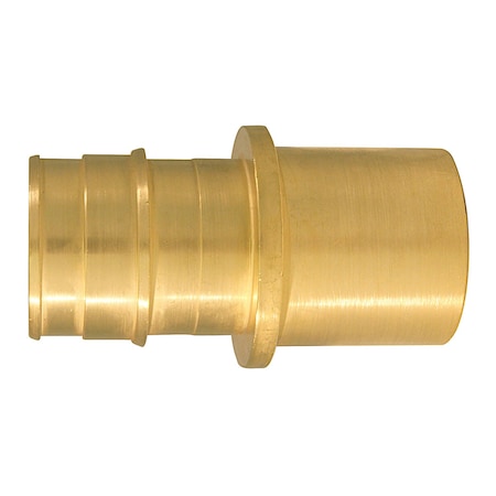 PEX-A 1 In. Expansion PEX In To X 1 In. D Sweat Brass Male Adapter